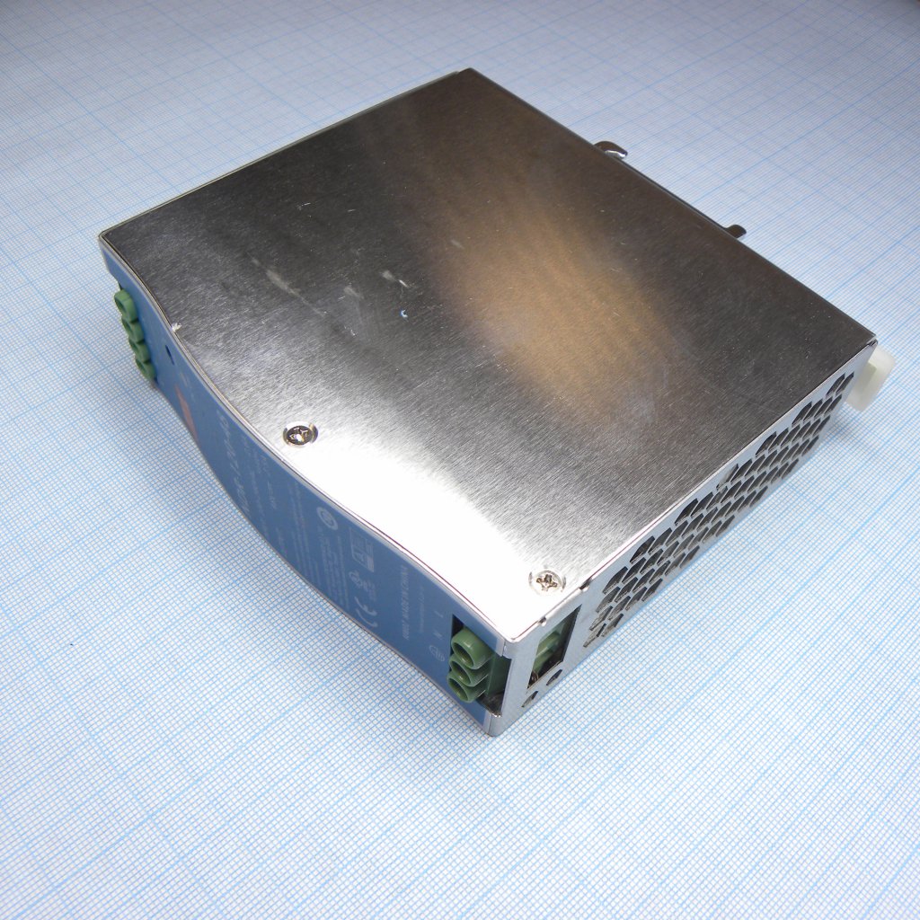 NDR-120-48 - Преобразователь AC-DC на DIN-рейку  120Вт, выход 48В/2.5A, рег. вых 48…55В, вход 90…264V AC, 47…63Гц /127…370В DC, изоляция 3000В AC, в кожухе  40х125.2х102мм, -20…+70°С