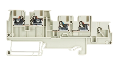 Клемма измерит. WTP 1,5 I/O-3 - Клемма для подключения датчиков, тип фиксации провода: Push-in, номинальное сечение: 1,5 мм кв., 13,5A, 250V, ширина: 3,5 мм, цвет: серый, тип монтажа: DIN 35