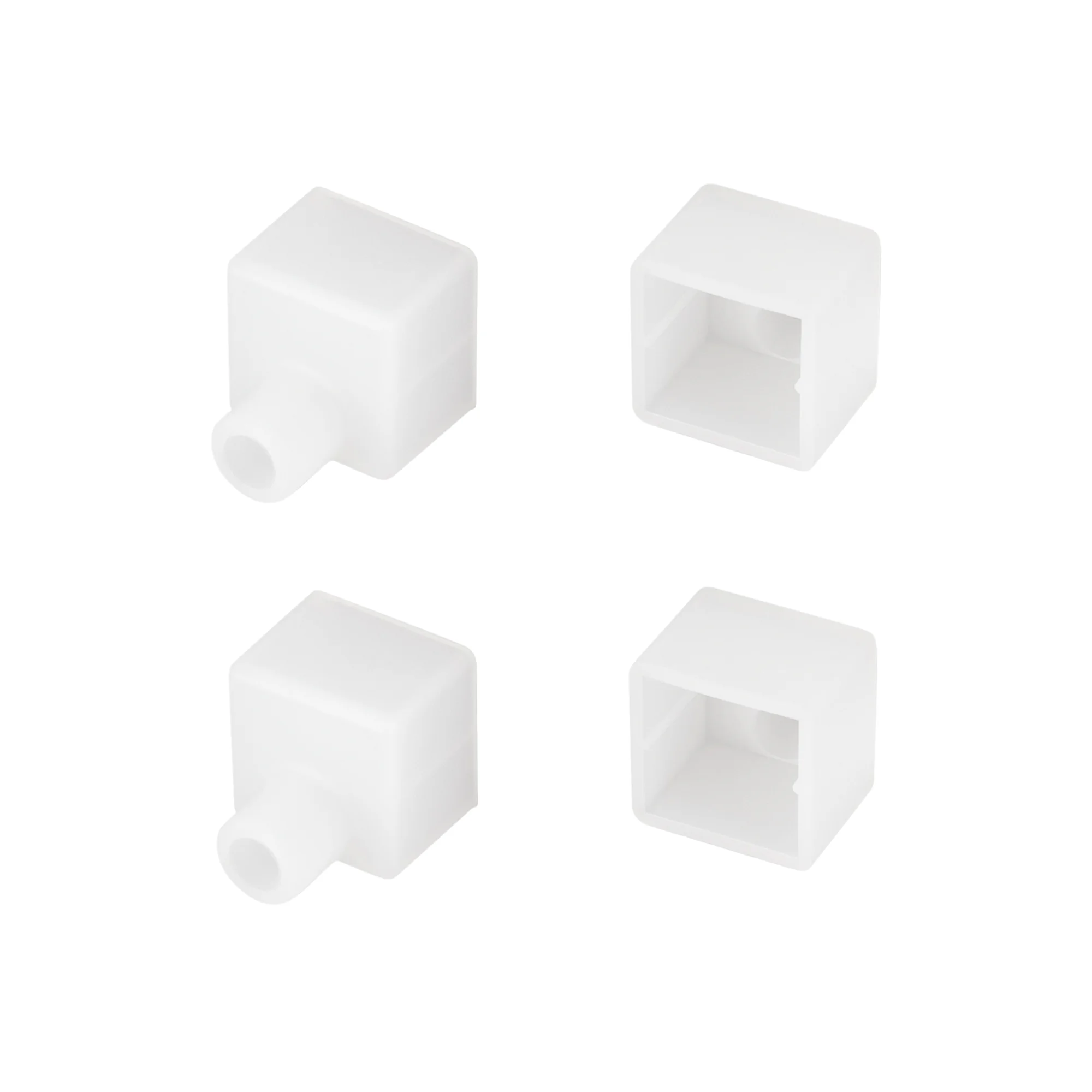 Заглушка WPH-FLEX-1616 WHITE с отверстием 040863 - Заглушка с отверстием для силиконового профиля WPH-FLEX-1616. Материал - силикон. В комплекте 4 заглушки.