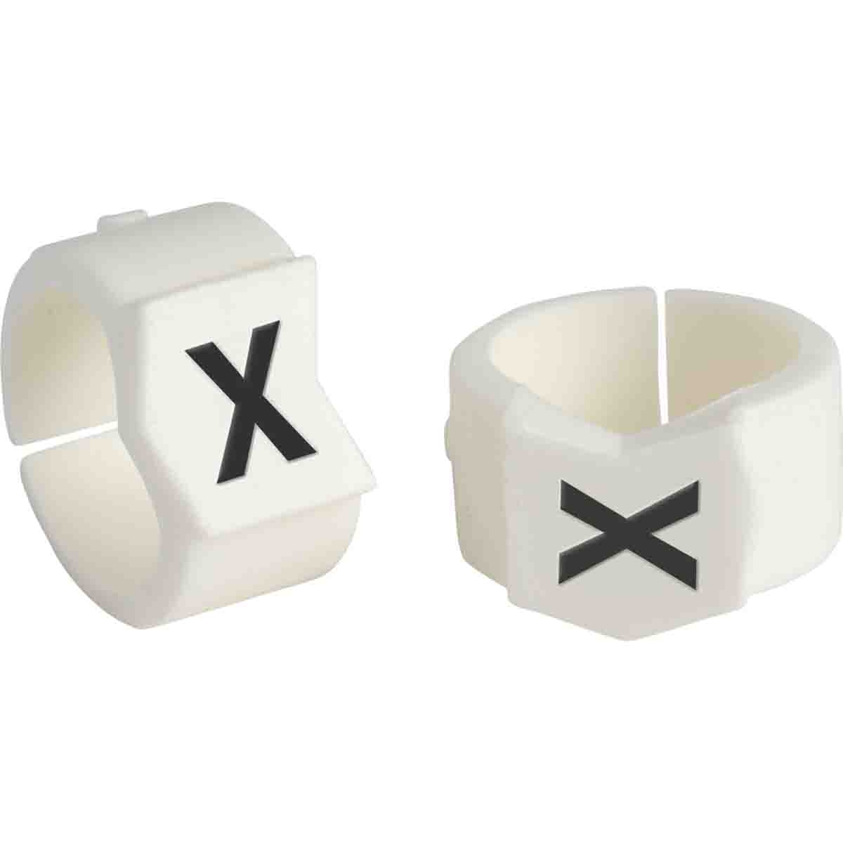 brd133633 - SCN-45-X клипсы белые, 50шт/упак, для провода 11,2-15,0мм диаметра, легенда X