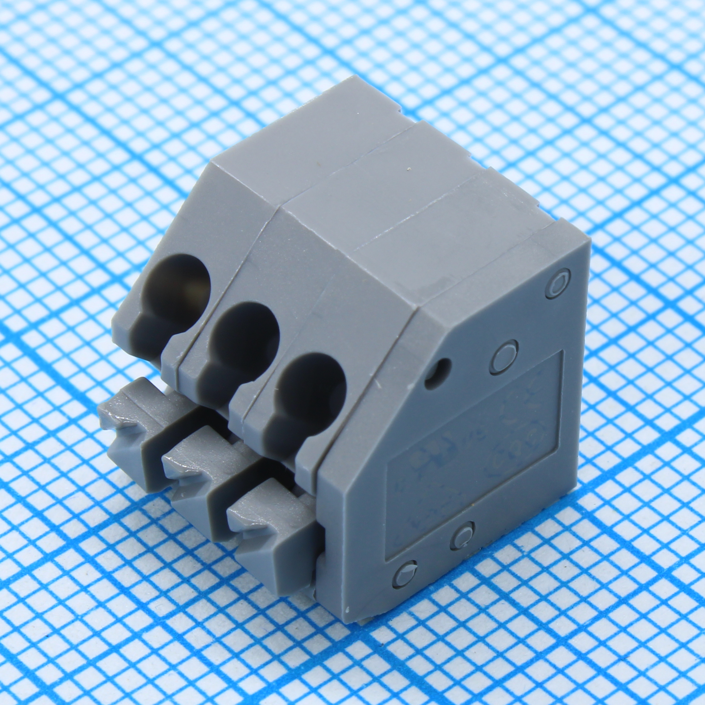 DG250-3.5-03P-11-01A(H) - Нажимной безвинтовой клеммный блок 3 контакта. Зажим типа торцевой контакт. Серия DG250-3.5