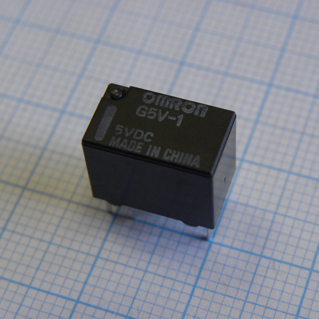 G5V-1-5VDC - Сигнальное реле 5VDC 1A SPDT (12,5x7,5x10мм) THT