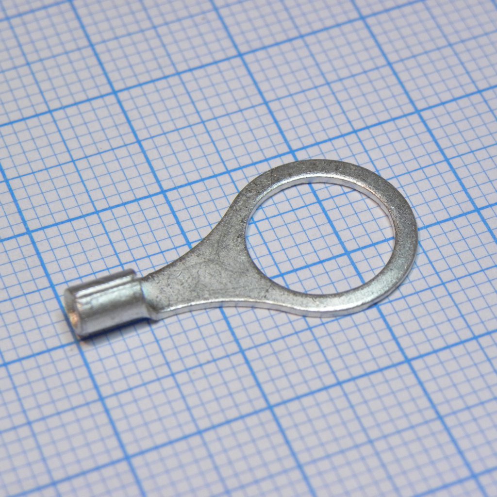 GRNB 1.25-10 - наконечник кабельный кольцевой без изоляции d=10.5мм, сеч. пров.0.5-1.5мм2