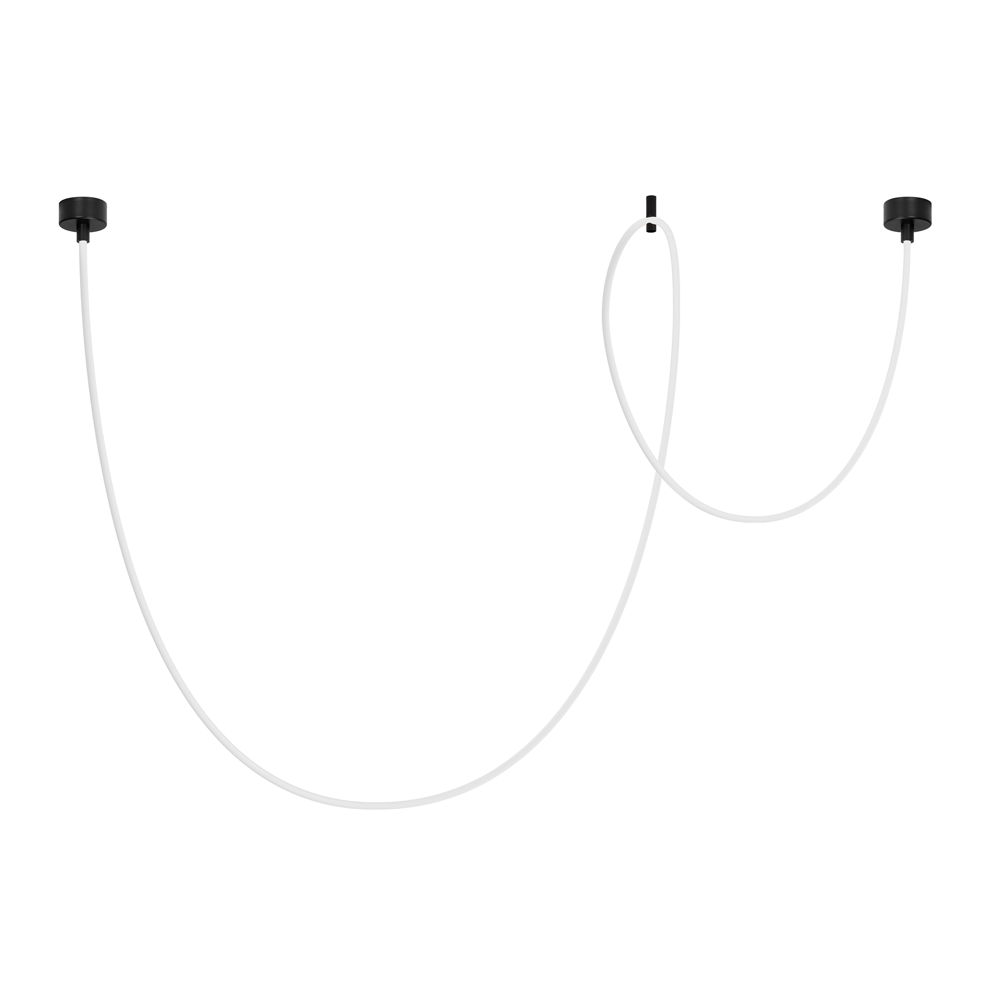 Светильник SP-TROPIC-SURFACE-R18-L5000-58W Warm3000 (BK, 360 deg, 230V) 043405 - Подвесной светильник. Мощность 58 Вт, св. поток 3260 лм, 56 лм/Вт, тёплый 3000 K, CRI>90, угол 360°, напряжение питания 230 В. Черный круглый корпус из стали, силиконовая гер