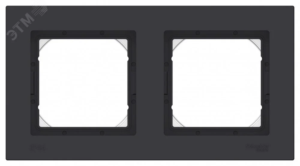 Рамка 2-м AtlasDesign Aqua IP44 карбон SE ATN441002