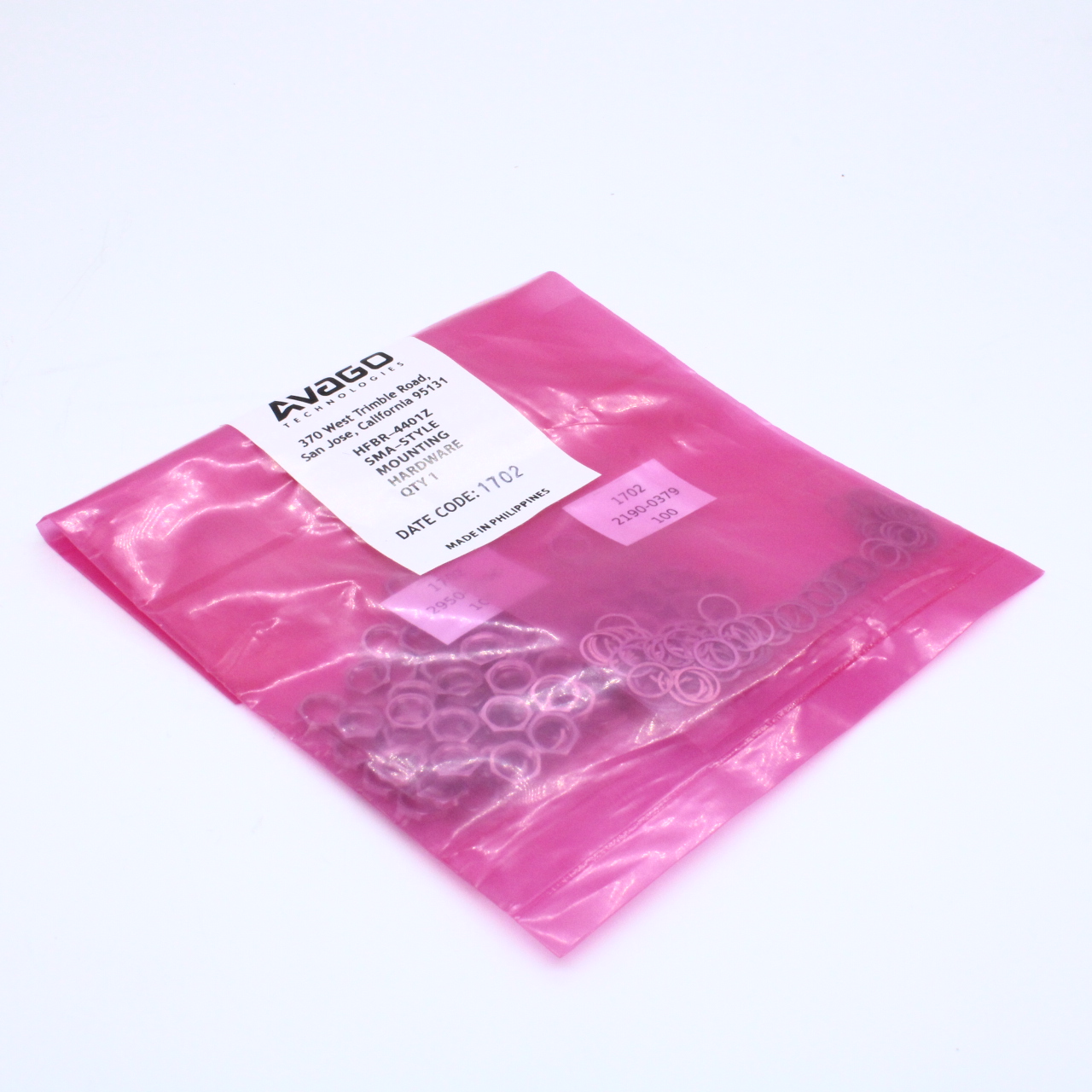 HFBR-4401Z - Комплект крепежа (100 гаек + 100 шайб в уп.)