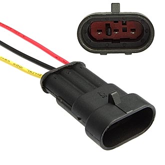 DJ7031-1.5-11 (18AWG 200MM) - Разъем авт. соединитель DJ7031-1.5-11 (18AWG 200 мм), 12/ 24 (DC) В