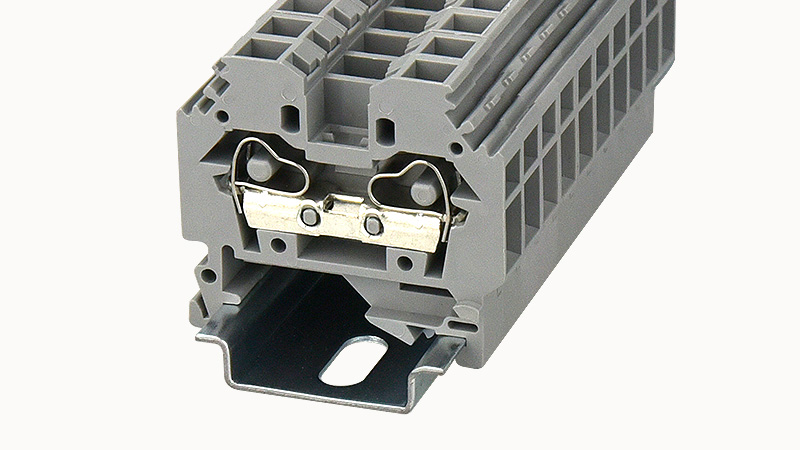 Проходная клемма WS6-SD-01P-11 - Проходная клемма, тип фиксации провода: пружинный, номинальное сечение: 6 мм кв., 41A, 800V, ширина: 8 мм, цвет: серый, тип монтажа: DIN35