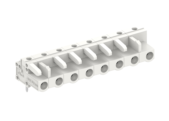 Розеточный разъем на плату 475871 - Розеточный разъем, горизонтальный, на плату, шаг: 7.5 мм, 21 полюс, фиксация на плате пайкой, исполнение: стандартное, 500V, 16A, цвет: серый