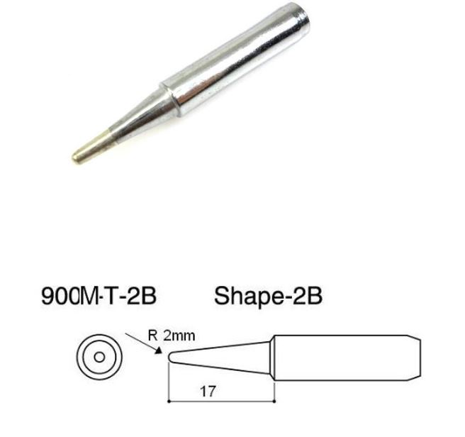 900M-T-2B - жало 900 серии для паяльной станции YIHUA, скругленный конус 2.0мм
