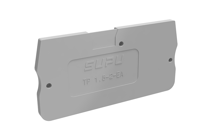Торцевая крышка TP1.5-2-GY-EA - Торцевая крышка для клемм TP1,5-2-..., цвет: серый