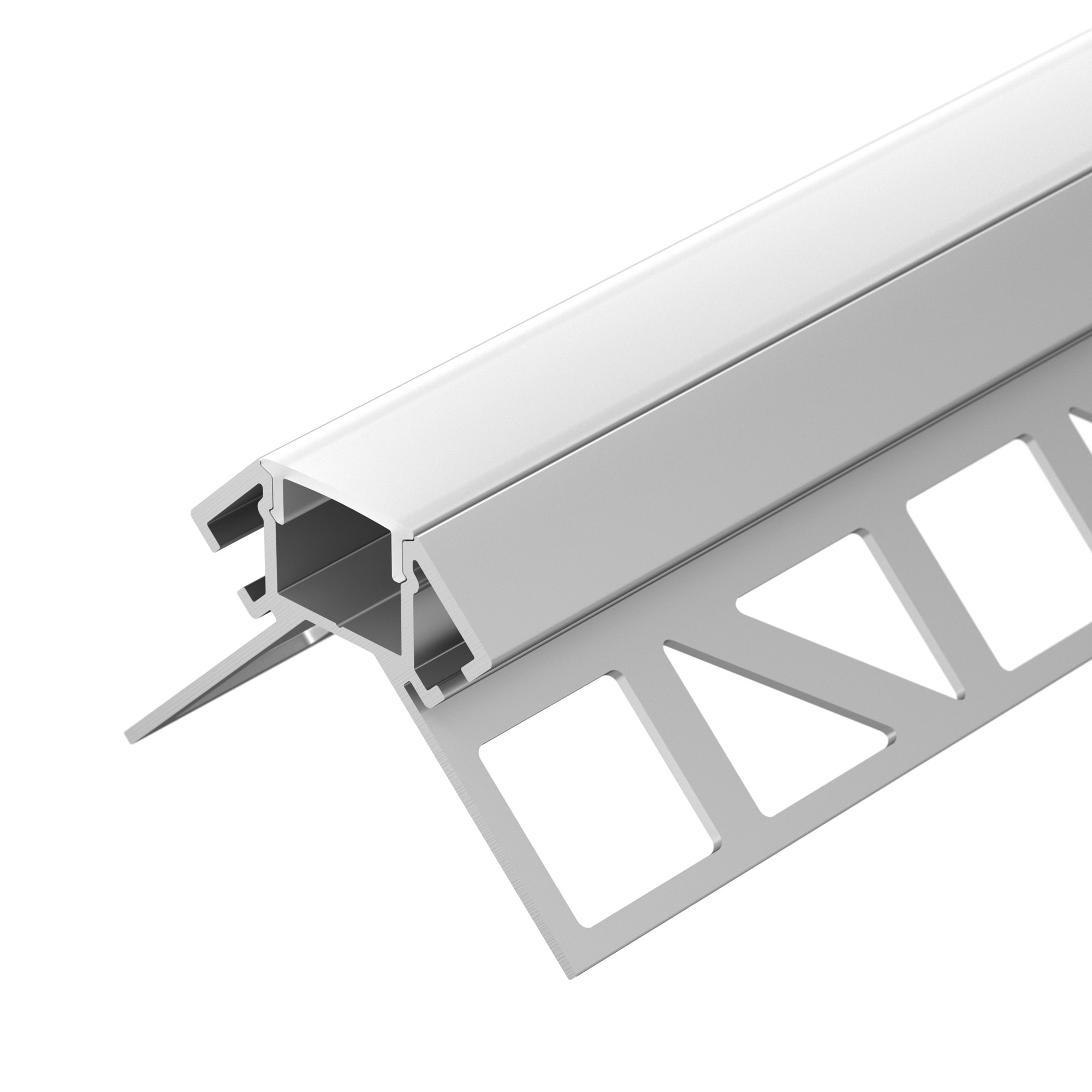 Профиль ARH-DECORE-S12-EXT-2000 ANOD внешний 023889 - Алюминиевый анодированный угловой профиль для светодиодных лент и линеек, под строительную отделку или плитку. Фиксируется при помощи строительной смеси. Декоративная контурная подсветка внешних углов 