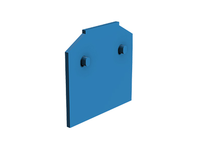 Пластина разделит. 9702/8 BLAU - Разделительная пластина, для клемм 9700 A/8 S35, цвет: синий