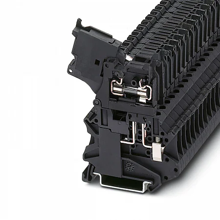 Предохранительная клемма UUT-4RD-LA250 - Предохранительная клемма, LED250V, тип фиксации провода: винтовой, номинальное сечение: 4 мм кв., 250V, 6,3A, ширина: 6,2 мм, цвет: черный, тип монтажа: DIN35