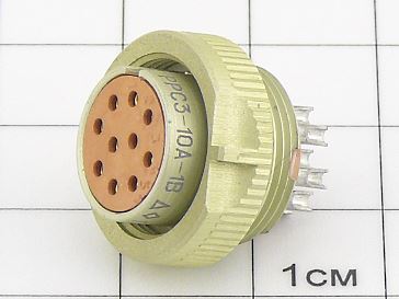 Розетка РРС3-10А-0-1-В "5"
