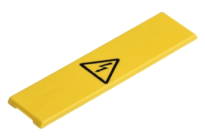 Заглушка AD WT 16 - Защитная крышка на 1 клемму, с предупреждающим знаком, для клемм WT 16, желтая