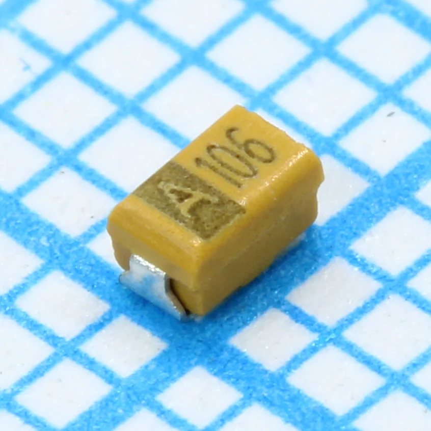 TS20001A100KPT000R - ЧИП-конденсатор танталовый 10мкФ ±10% 10В типоразмер P (2 X 1.2 X 1.2мм) 125С лента на катушке