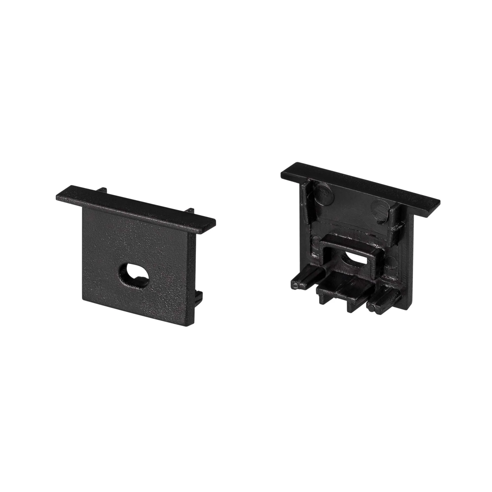 Заглушка SL-COMFORT-1716-F BLACK c отверстием 031775 - Пара заглушек чёрного цвета (с отверстием) для профиля SL-COMFORT-1716-F BLACK. В комплекте 2 заглушки. Цена за комплект.