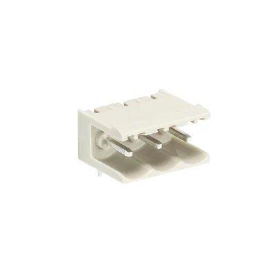 Вилка Wiecon 8213 S / 3 W OB GR OF - Вилочный разъем, горизонтальный, без боковых стенок, на плату, шаг 5,08 мм, 3 полюса, фиксация на плате пайкой, 400V, 12А, без маркировки, цвет: серый, серия 8213 S WOF