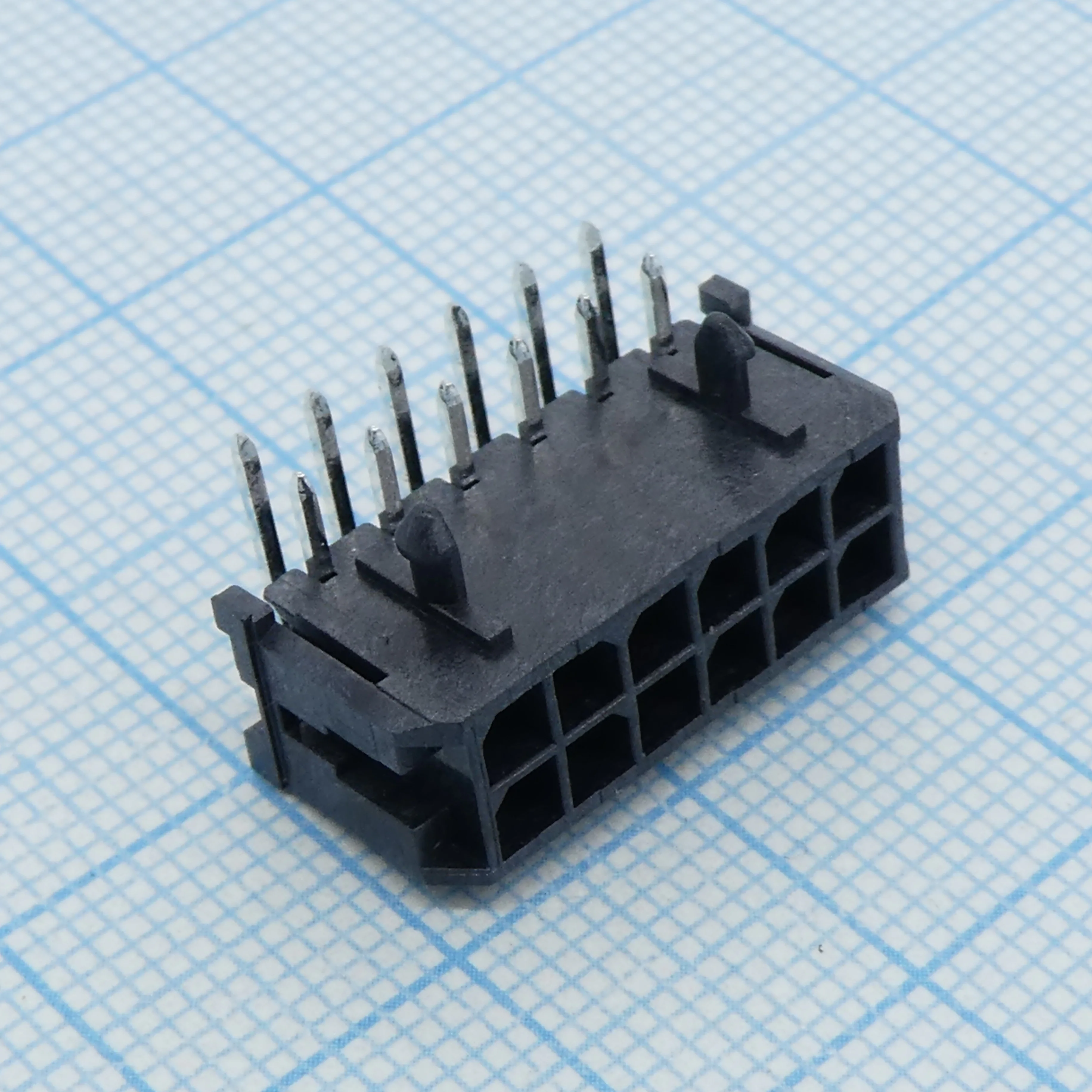 430451200 - Прямоугольный разъем, Серия Micro-Fit 3.0 43045, 12 контакт(-ов), Штыревой Разъем, 3 мм