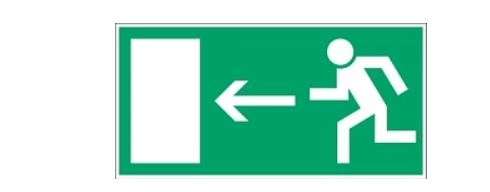 gws223638 - PIC 358, Эвакуационные знаки,400*200мм, B-7538(полиэстер), 1 шт