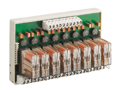 Реле WR8-230-1W-250V4A - Интерфейсный релейный модуль, 8 реле, в каждом 1 переключающий контакт, материал контакта: AgNi 0,15 + 0,2 ? Au, рабочее напряжение: 230 V AC/DC, номинальное напряжение переключения: 250 V AC / V DC, коммутируемый ток: 4 A, с винт