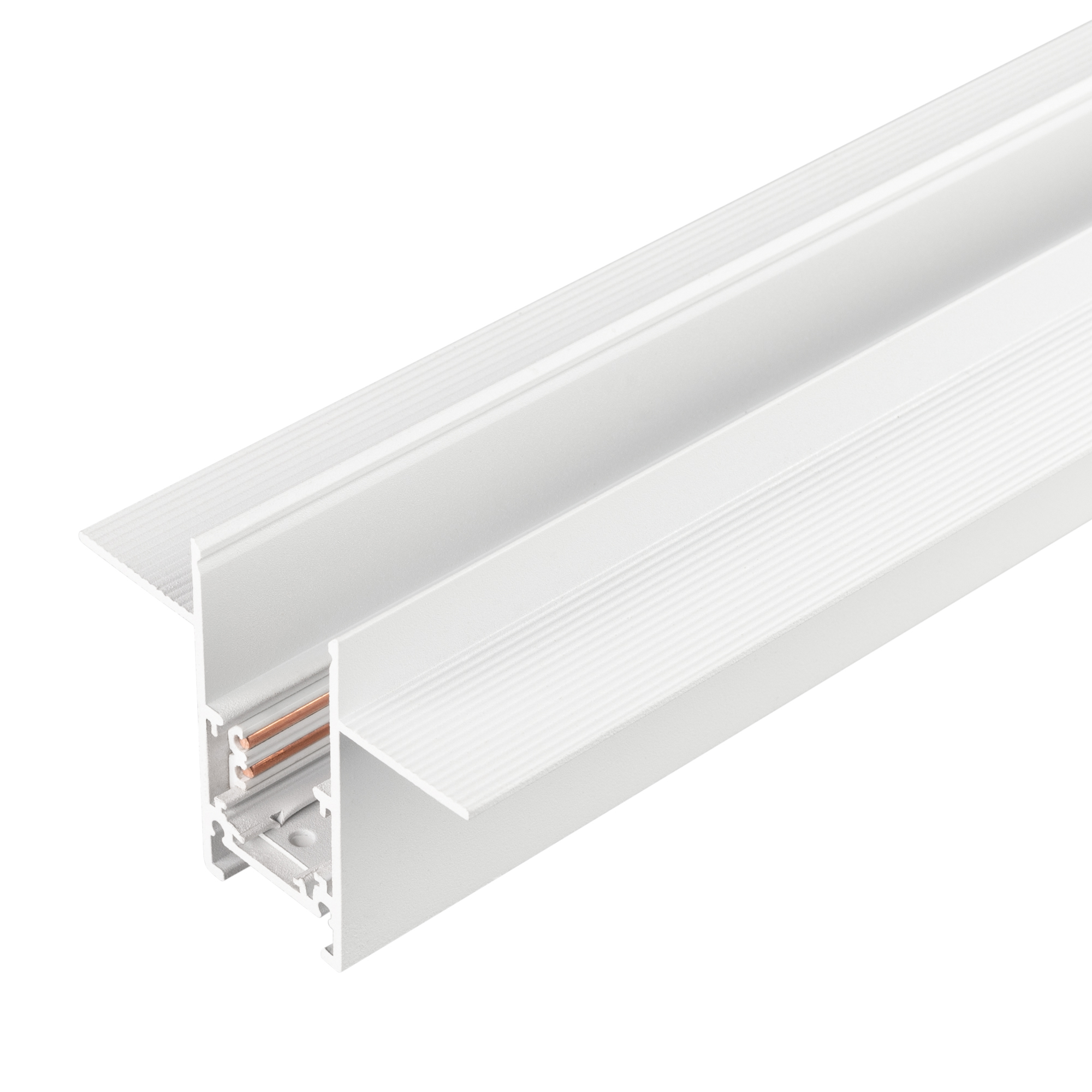 Трек встраиваемый MAG-ORIENT-TRACK-2652-FDW-3000 (WH) 035798 - Встраиваемый магнитный трек ORIENT с фланцем, длина 3000мм. DC48V. Материал алюминий, цвет белый. Заглушки в комплект не входят. Размер ДxШxВ: 3000x26.2x52.2мм. Размер (с учетом заглушек и фла