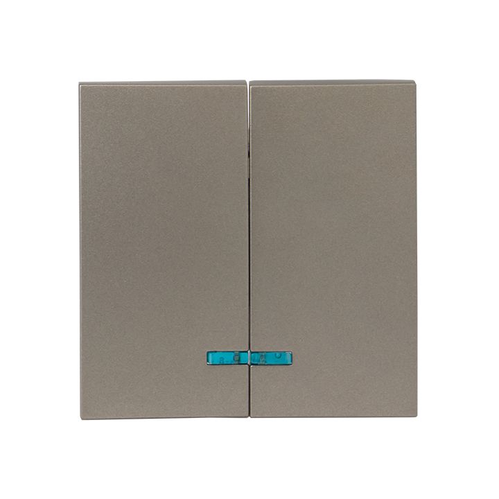 Валенсия лицевая панель выключателя 2-кл. с индикатором 10А кашемир PROxima ESV10-L-123-40