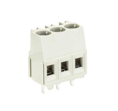 Клемма Wiecon 8291 / 3 ZN OB - Клемма на печатную плату, подвод кабеля сбоку, 3 полюса, шаг: 5,08 мм, винтовая фиксация провода, без маркировки, с изоляционной пластиной, 300V, 16А, цвет: серый, серия 8191