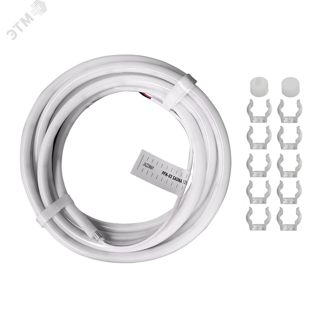 Лента светодиодная SAUNA 24V PFN-03 2835/120 3000K  теплый белый d13mm IP68 /5m/ Jazzway 5058736