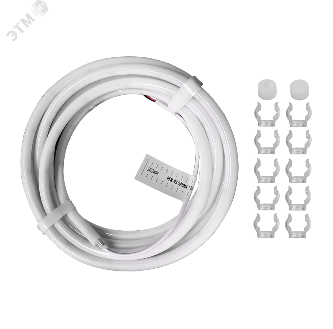 Лента светодиодная SAUNA 24V PFN-03 2835/120 3000K  теплый белый d13mm IP68 /5m/ Jazzway 5058736