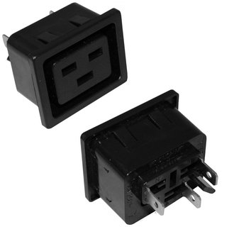 AC-031 - Разъем питания серии AC, розетка 3-х полюсная на защелках, 16А 250В