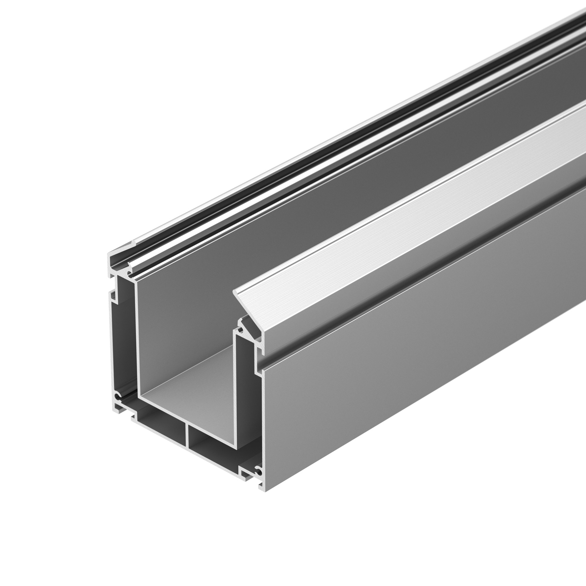 Профиль-держатель MAG-STRETCH-45-2000 032752(2) - Профиль-держатель для установки магнитного трека MAG-TRACK-4563 в натяжной потолок. Габаритные размеры (LхWхH): 2000x75x76 мм. Материал алюминий, цвет серебристый. Цена за 1 шт.   Применять совместно с тре