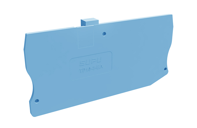 Торцевая крышка TP10-3-BU-EA - Торцевая крышка для клемм TP10-3-..., цвет: синий