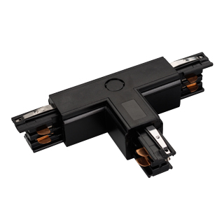 Коннектор тройной LGD-4TR-CON-EXT-R1-BK (C) 026148 - T-образный коннектор для треков 4TR. Цвет черный.  Аналог XTS-37 Global Track Pro.  Направление соединений снаружи/справа. 166х99х33 мм с контактами, 99х66х33 мм без контактов. При использовании с трека