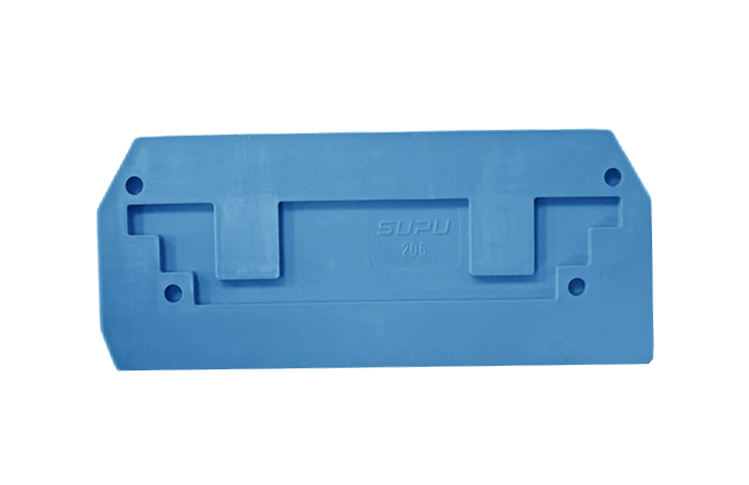 Торцевая крышка 206124 - Торцевая крышка для клемм TA4, цвет: синий