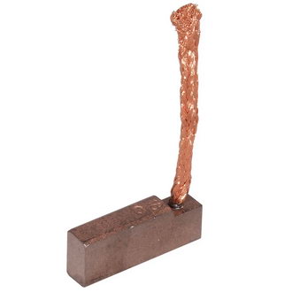 BRUSH-5  CU-C - Щетка медно-графитовая прямая для электродвигателя, 5.9х10.2х26.9, медный провод боковой