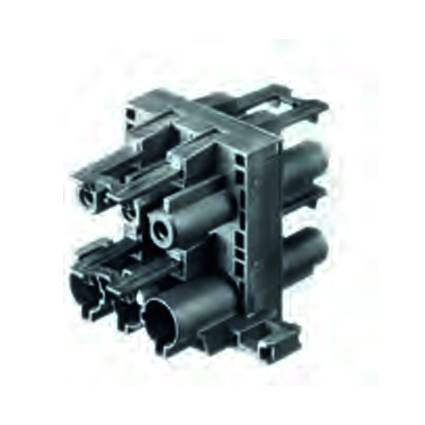 Разветвитель GST18i3V 3P1 F V WS - Распределительное устройство, 1 вход / 3 выхода, тип: H, с монтажными фланцами, 3 полюса, серия gesis GST18i3, номинальное напряжение: 250V, номинальный ток: 20А, цвет: белый