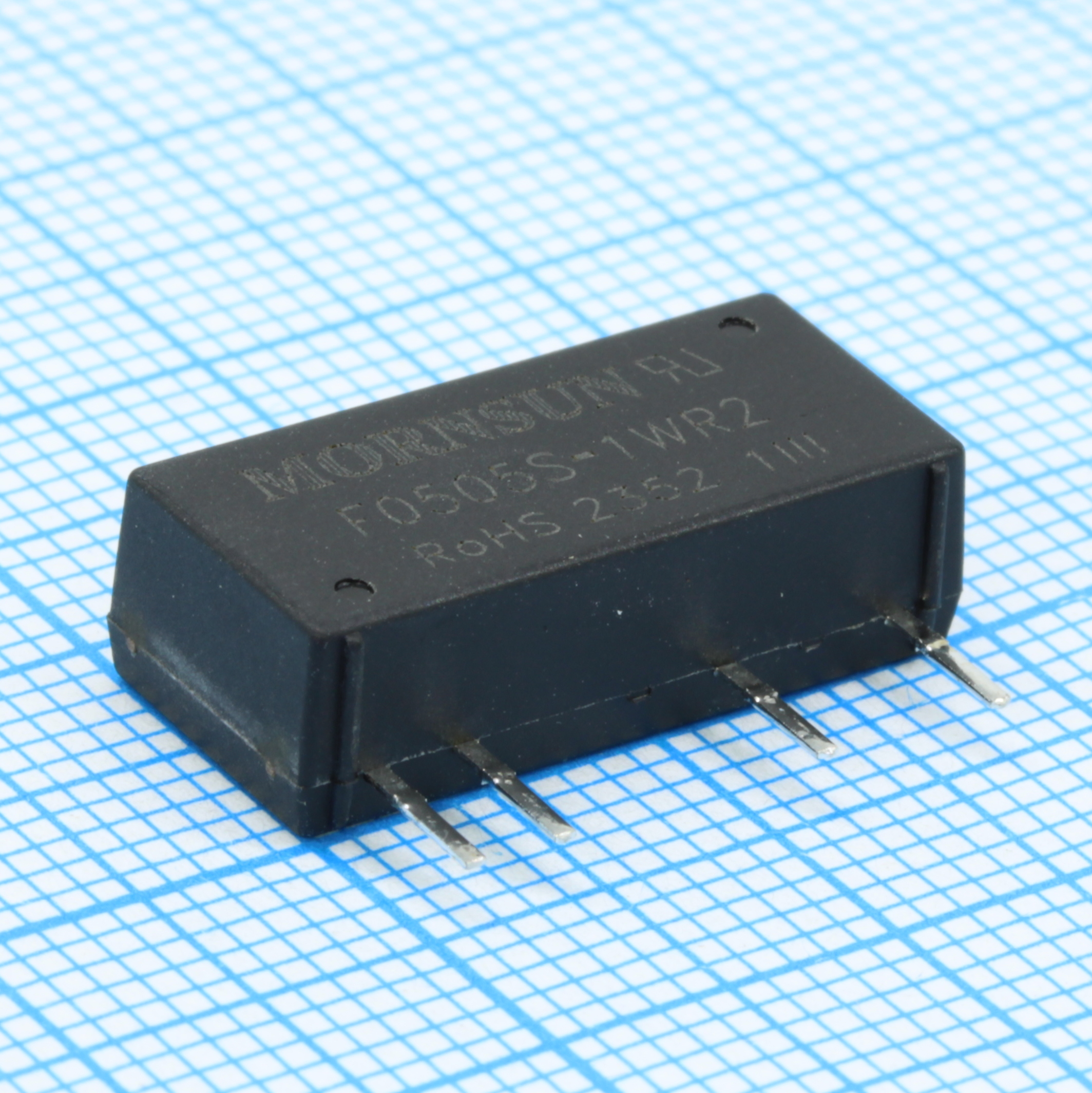 F0505S-1WR2 - Преобразователь DC/DC на печатную плату 1 Вт, вход 4.5...5.5 В, выход 5 В/0.2 А, 1 Вт (THТ)