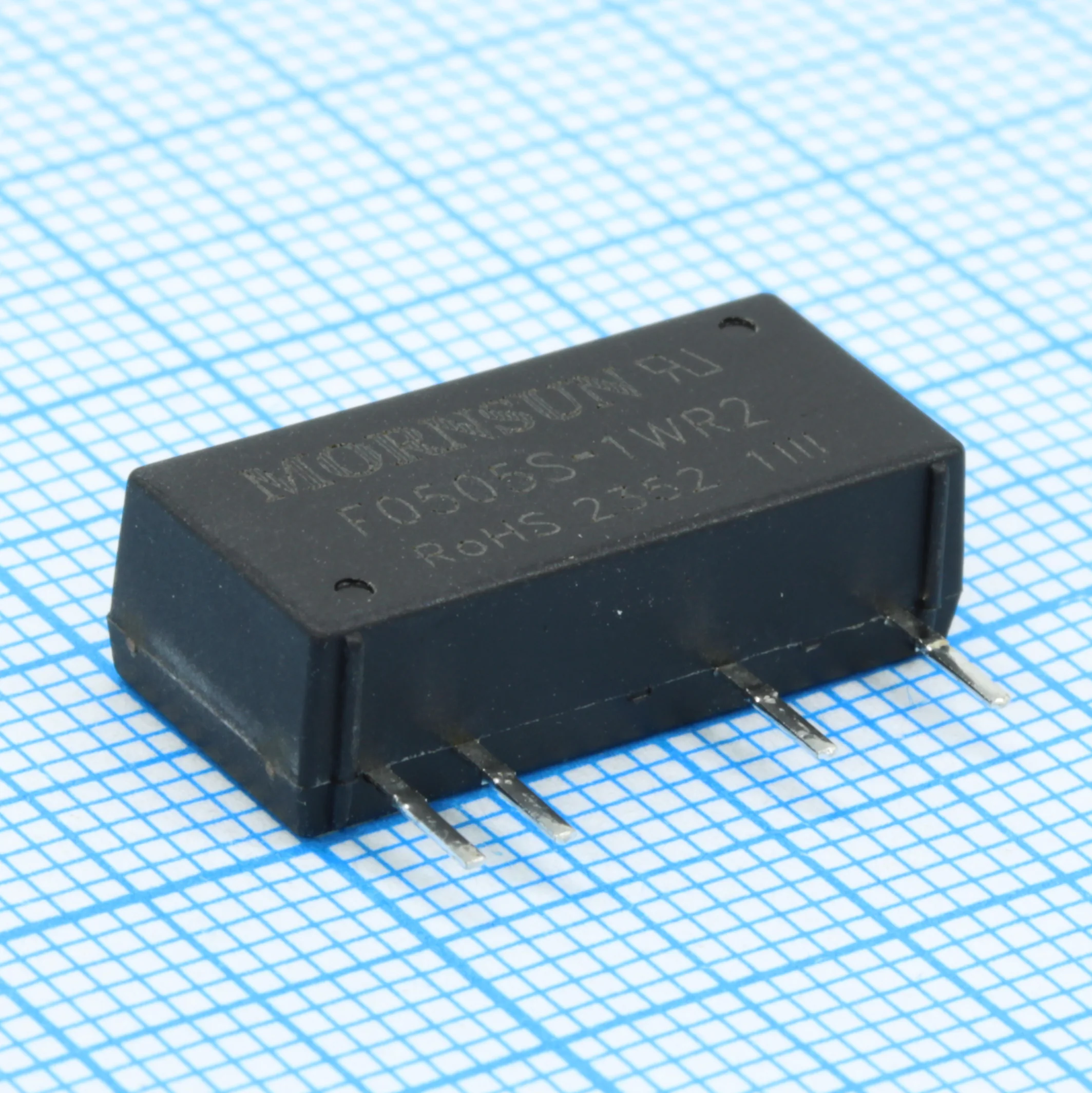 F0505S-1WR2 - Преобразователь DC/DC на печатную плату 1 Вт, вход 4.5...5.5 В, выход 5 В/0.2 А, 1 Вт (THТ)