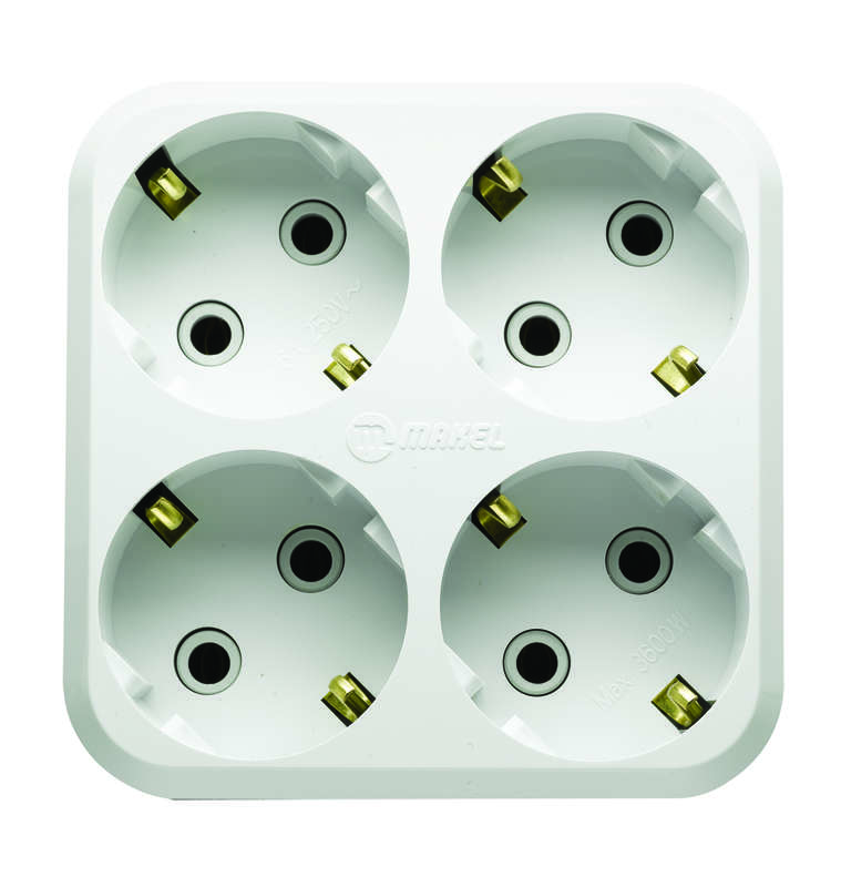 Разветвитель 4-м с заземл. (NEW) 10001205