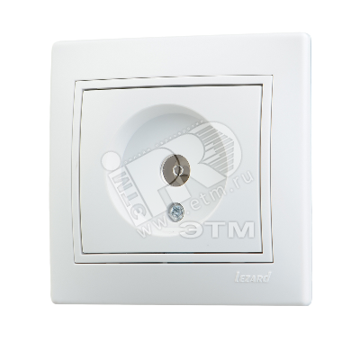 Розетка телевизионная проходная TV СП Mira бел./бел. 701-0202-129