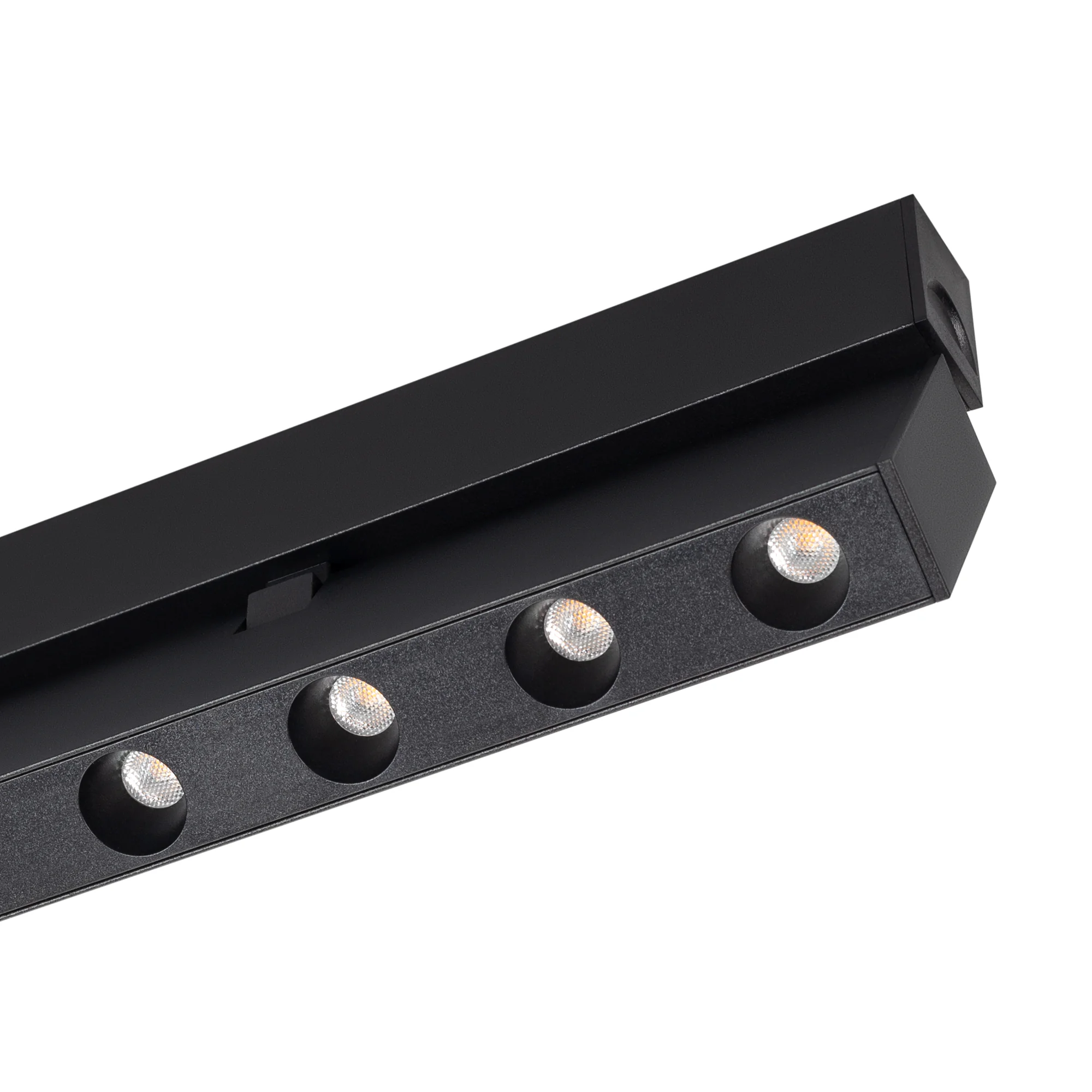 Светильник MAG-DOTS-FOLD-25-S800-24W Day4000 (BK, 30 deg, 24V) 034231 - Светильник поворотный для магнитных треков шириной 25мм, 24Вт. Цвет свечения ДНЕВНОЙ 4000K, световой поток 1400лм, угол 30°, CRI>90. Корпус прямоугольный, металл, цвет черный, IP20. Р