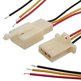 1008 AWG24  3X2.8 5MM  L=300MM RBY - Комплект межплатного кабеля питания, серия 1008, AWG24, 3x2,85 мм, 0.3 м, RBY