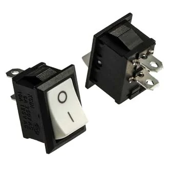 KCD1-101-C3-W/2P ON-OFF - Клавишный переключатель ON-OFF 2pin, 250В 6А