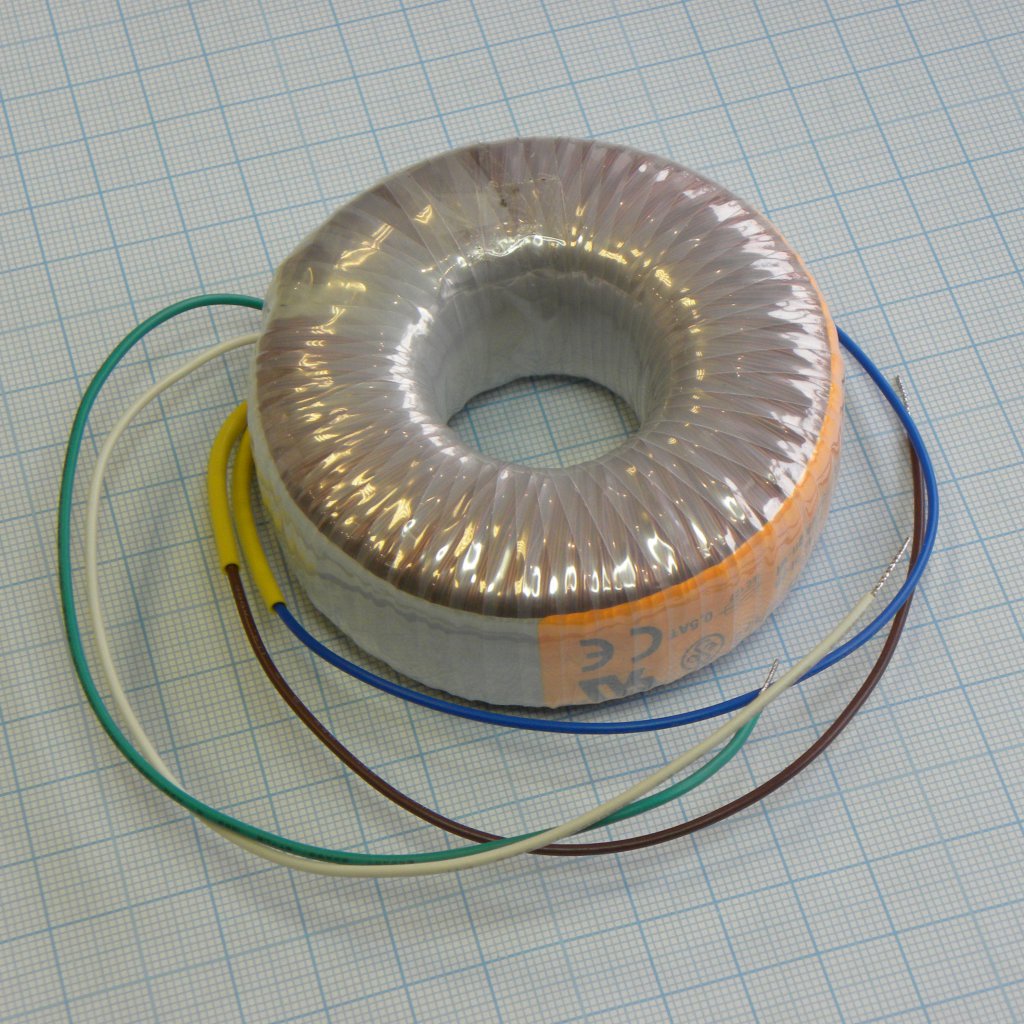 58-0050-024-S - Тороидальный трансформатор 50ВА 230В 24В 2,083A (80x33мм)