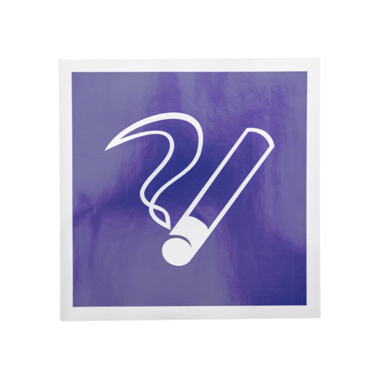 Наклейка информационный знак "Место курения" 200х200 56-0033