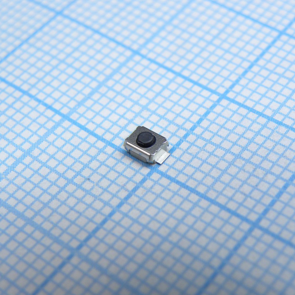 B3U1000P - Кнопка тактильная 3.2х2.5х1.2мм вертикальная, тип контактов SPST-NO, SMD монтаж