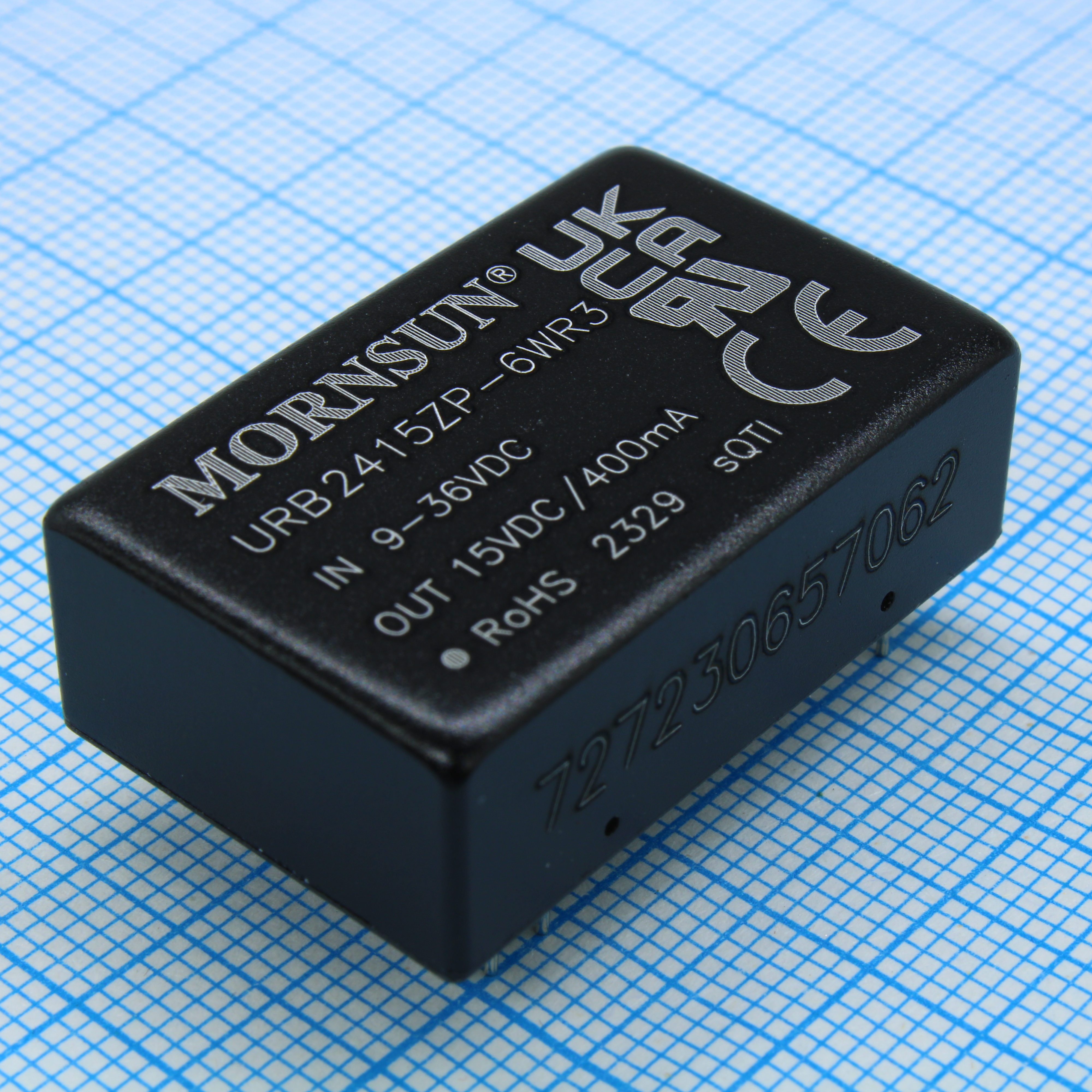 URB2415ZP-6WR3 - DC/DC преобразователь, 6Вт, вход 9-36В, выход 15В/400мА