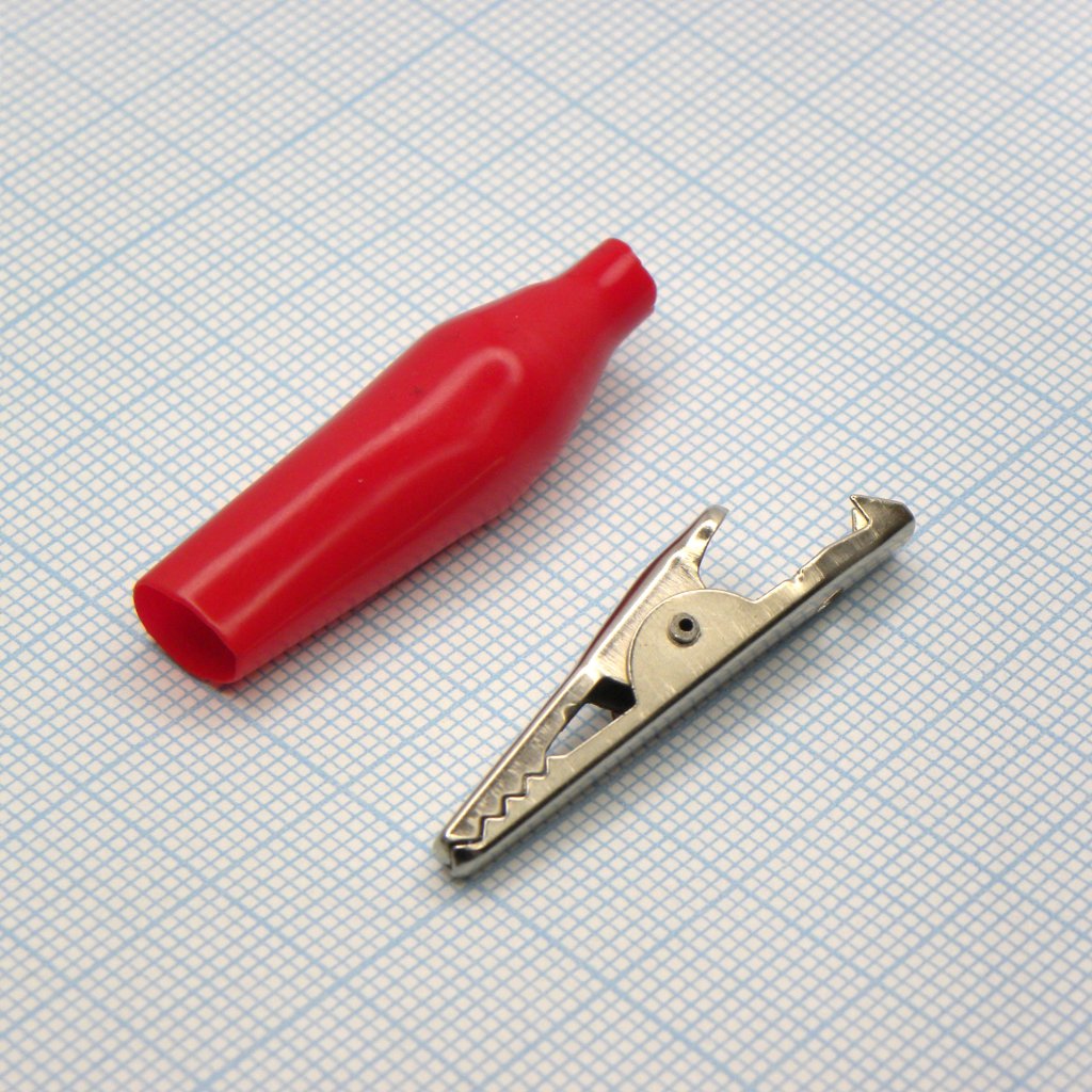 крокодил   8002 RED(1226) - зажим типа крокодил